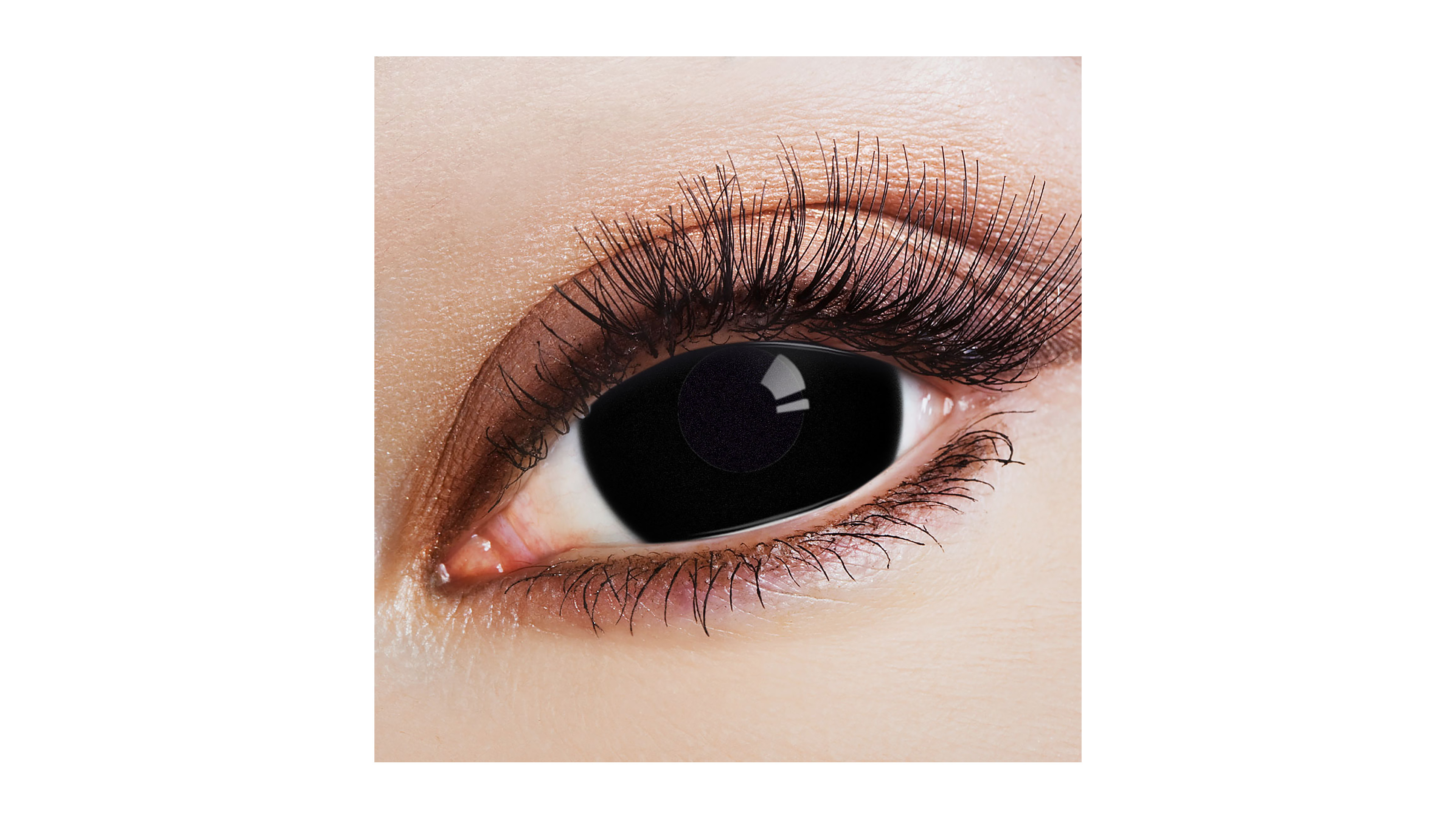 Kontaktlinsen | Farbige Kontaktlinsen Mini Sclera Black | 4723353951251