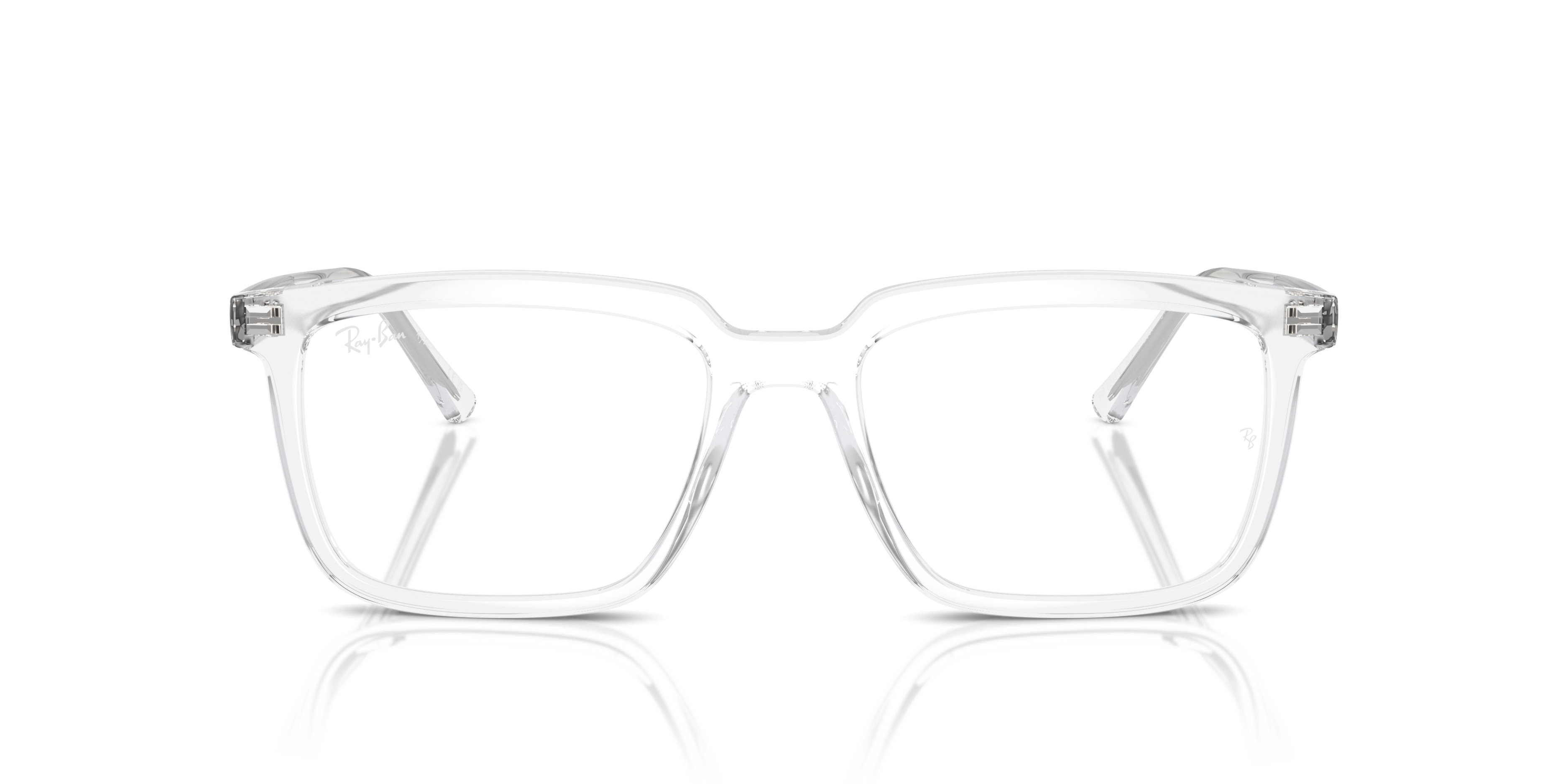 Ray-Ban 0RX7239 2001 Herrenbrille in Transparent, Rechteckig aus Kunststoff, Größe Klein