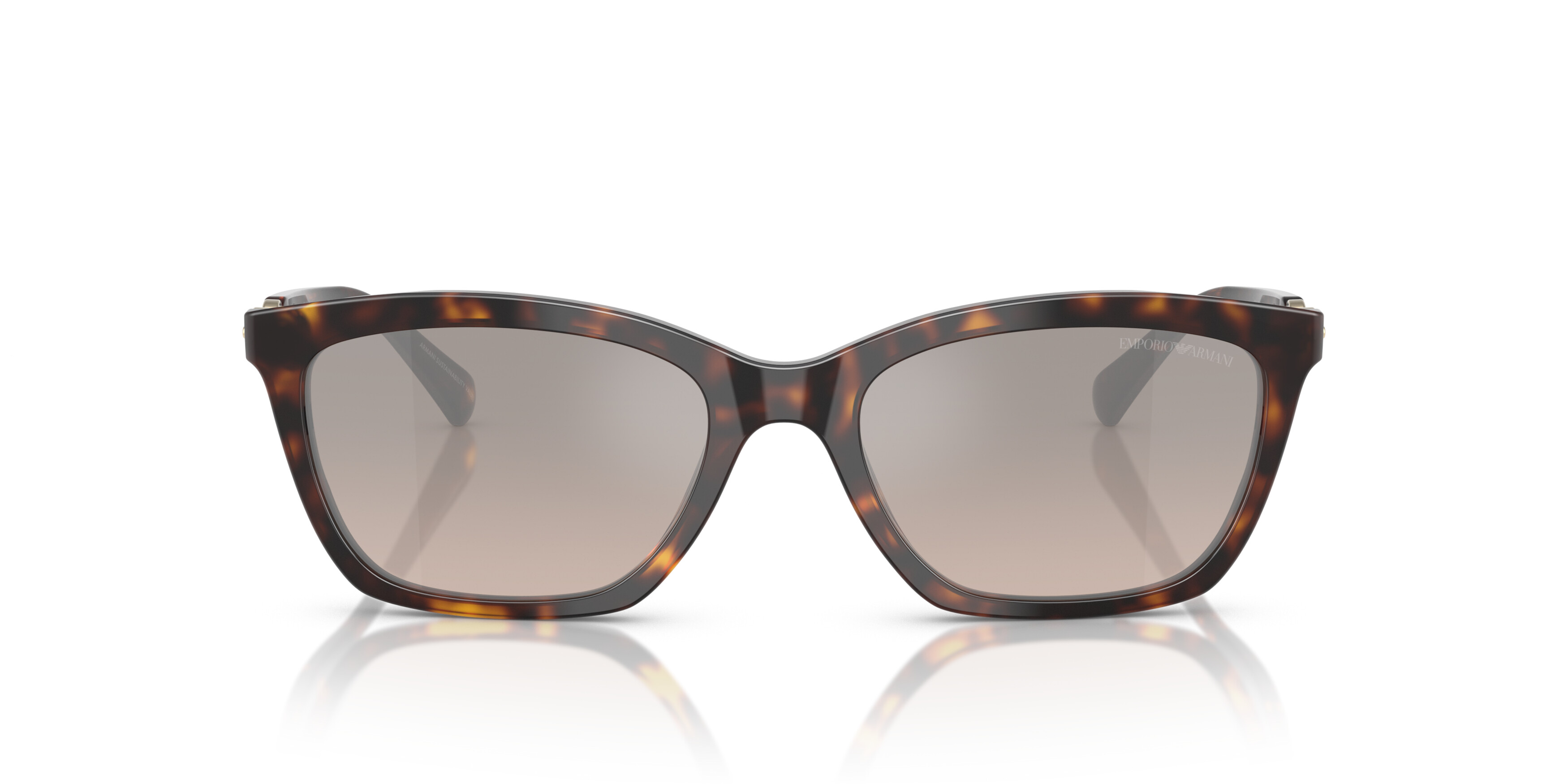 Emporio Armani Damen Havana,Petrol Ea4238 0 50266I Kunststoff Schmetterling / Cat-Eye Havana/Petrol Sonnenbrille Mit Sehstärke, Verglasbar; Sunglasses; Auch Als Gleitsich