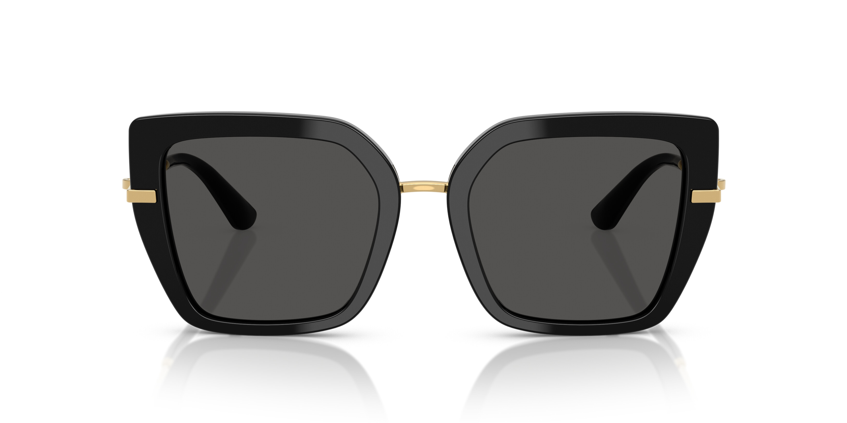 Dolce&Gabbana Damen Schwarz Dg4474 0 501/87 Kunststoff Schmetterling / Cat-Eye / Sonnenbrille Mit Sehstärke, Verglasbar; Sunglasses; Auch Als Gleitsichtbrill