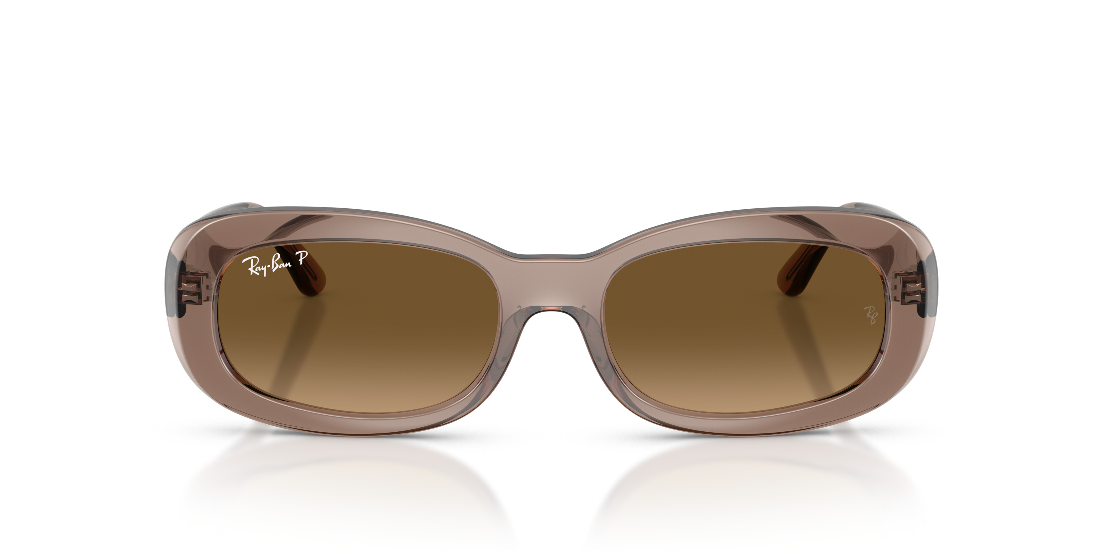 Ray-Ban Damen Grau Rb2221 0 6827M2 Polarisiert Rund Oval / Sonnenbrille, Sunglasses