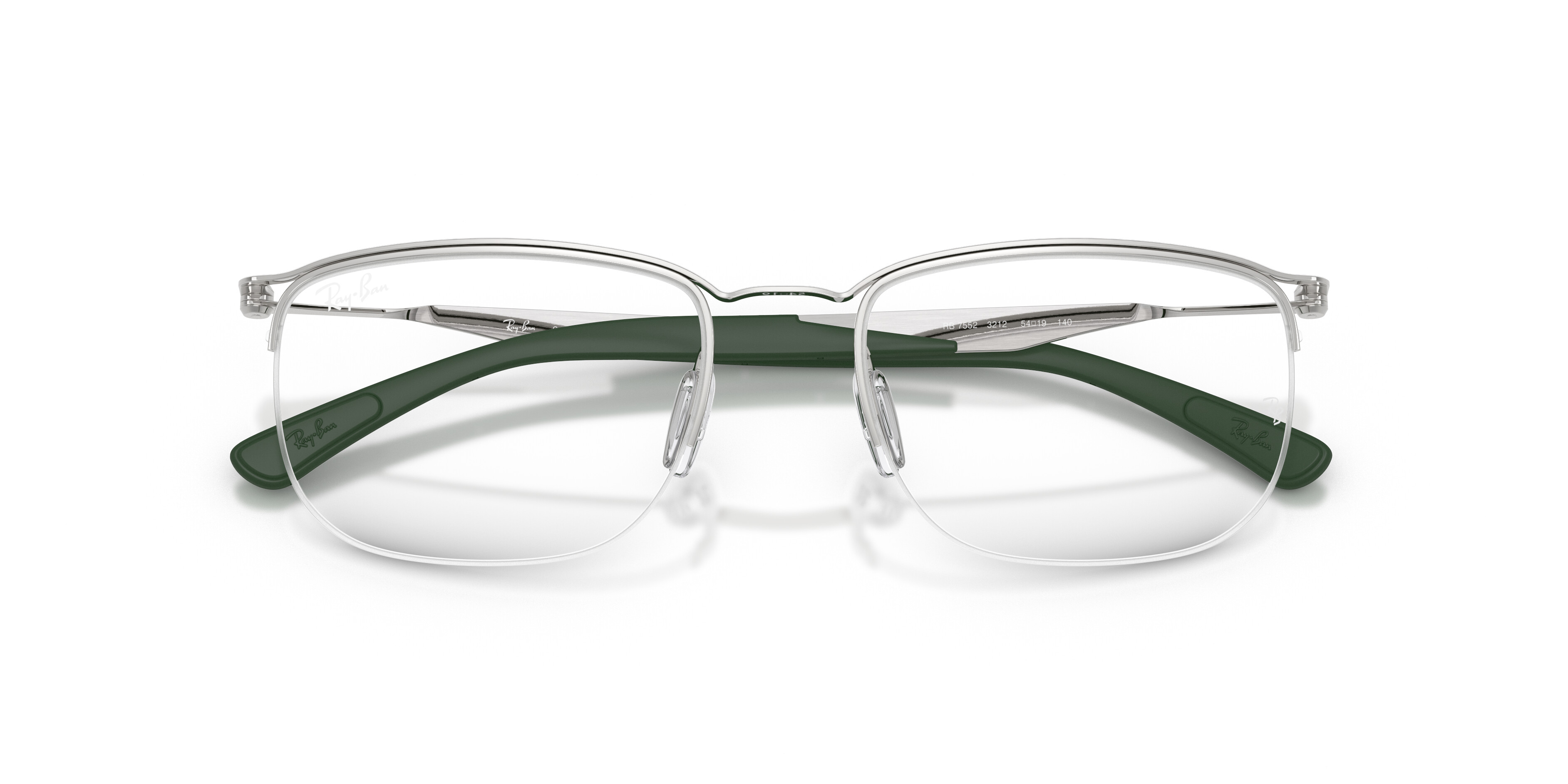 Ray-Ban Herren Silberfarben,Petrol Rb7552 Optics 0Rx7552 3212 Metall Panto Silberfarben/Petrol Brille Online; Brillengestell; Fassung; Auch Als Gleitsichtbrille