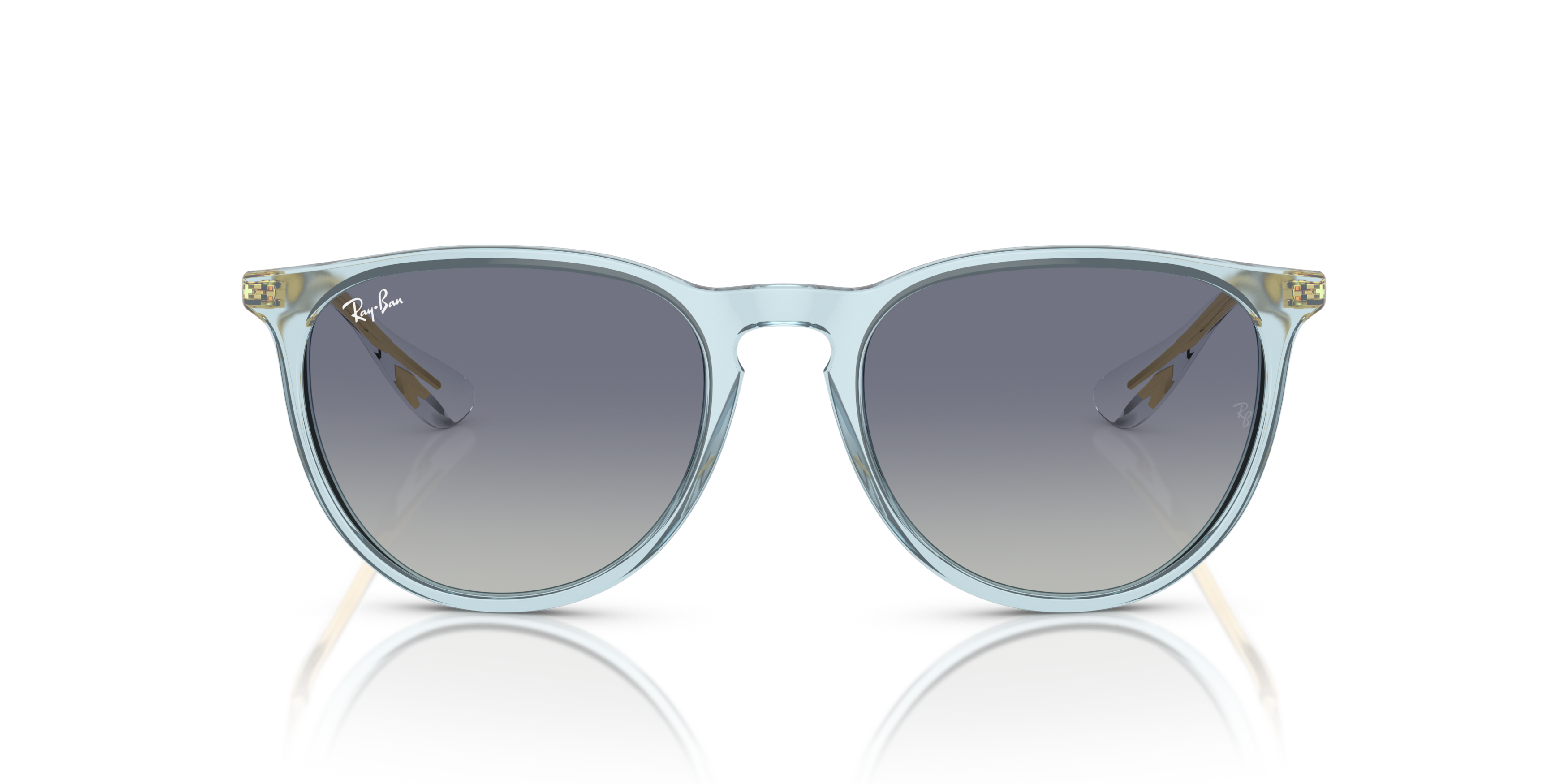 Ray-Ban Damen Blau,Transparent Erika 0Rb4171 67434L Kunststoff Panto Blau/Transparent Sonnenbrille Mit Sehstärke, Verglasbar; Sunglasses; Auch Als Gleitsichtbrille