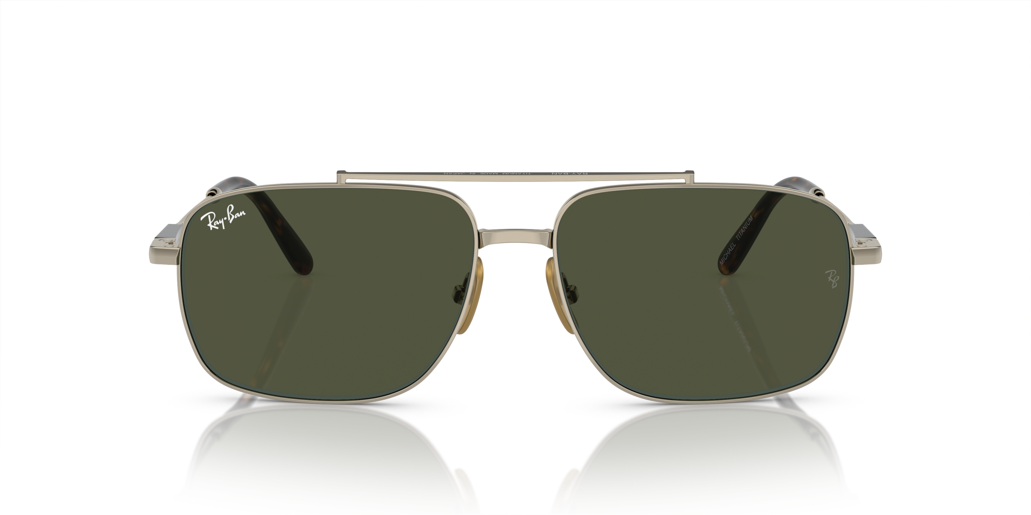 Ray-Ban RB8096 Unisex-Sonnenbrille Vollrand Quadratisch Titan-Gestell, gold - Image 2